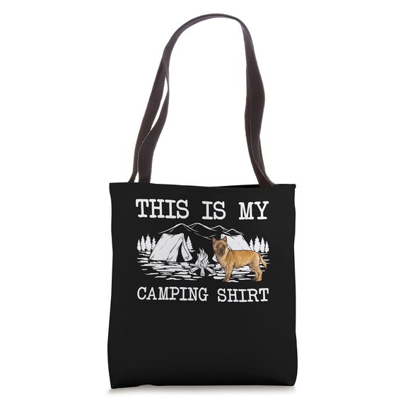 Campfire Cairn Terrier Dog This Is My Camping Tote Bag :P - Picture 1 of 4